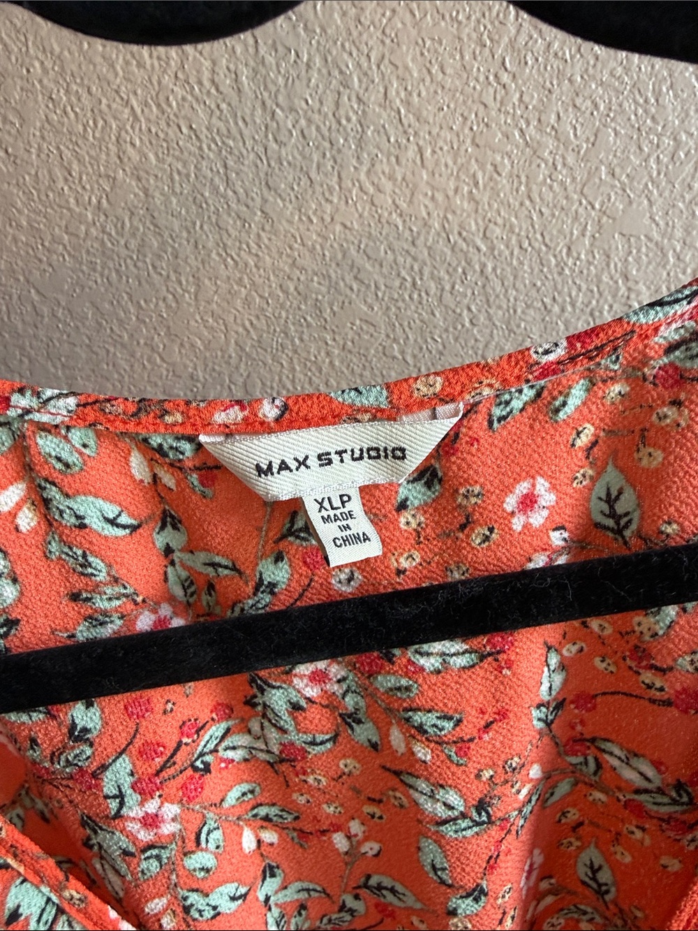 Max Studio Floral V-Neck Orange Maxi Dress - Picture 3 of 3